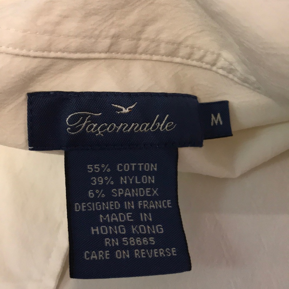 Faconnable Button Down Shirt Size Medium - image 8